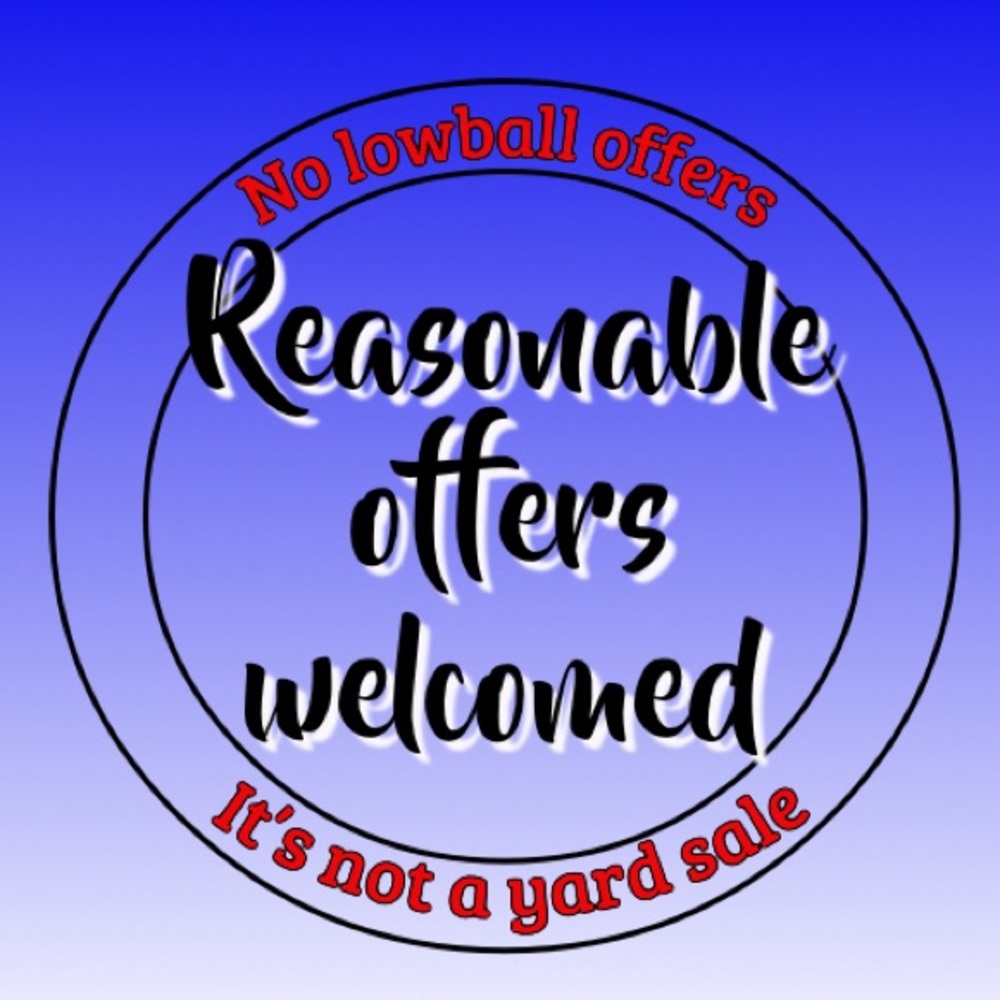 Reasonable offers welcomed!